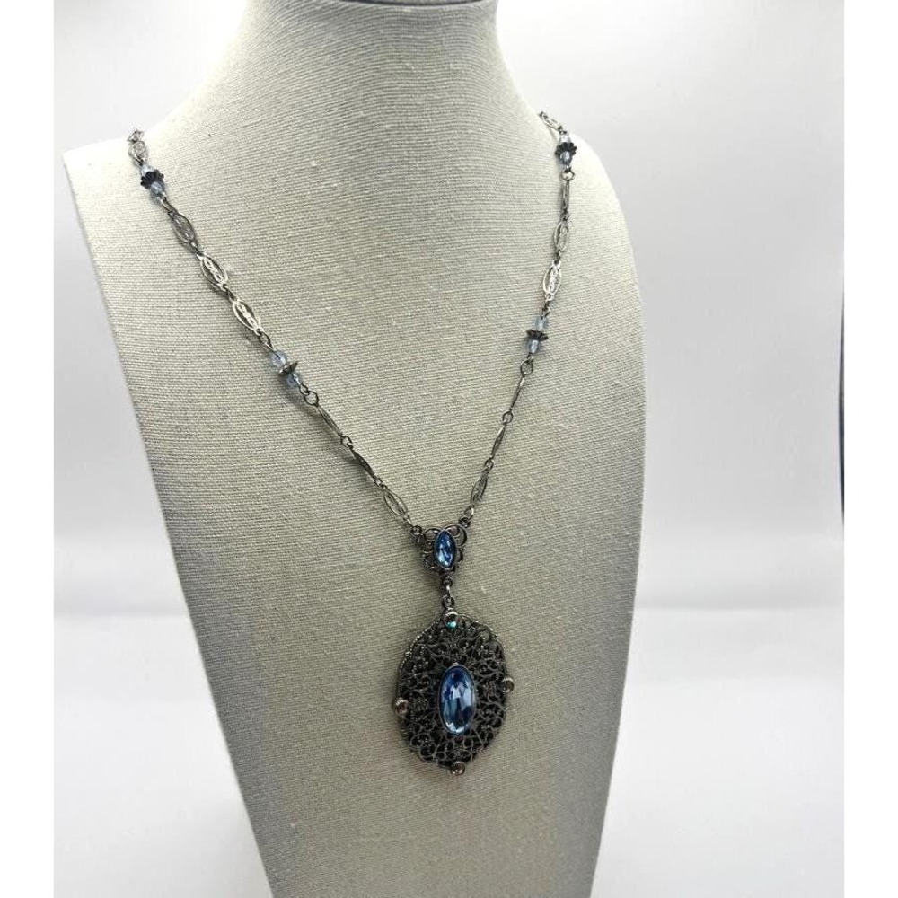 Vintage NOS Loreé Co Filigree Necklace